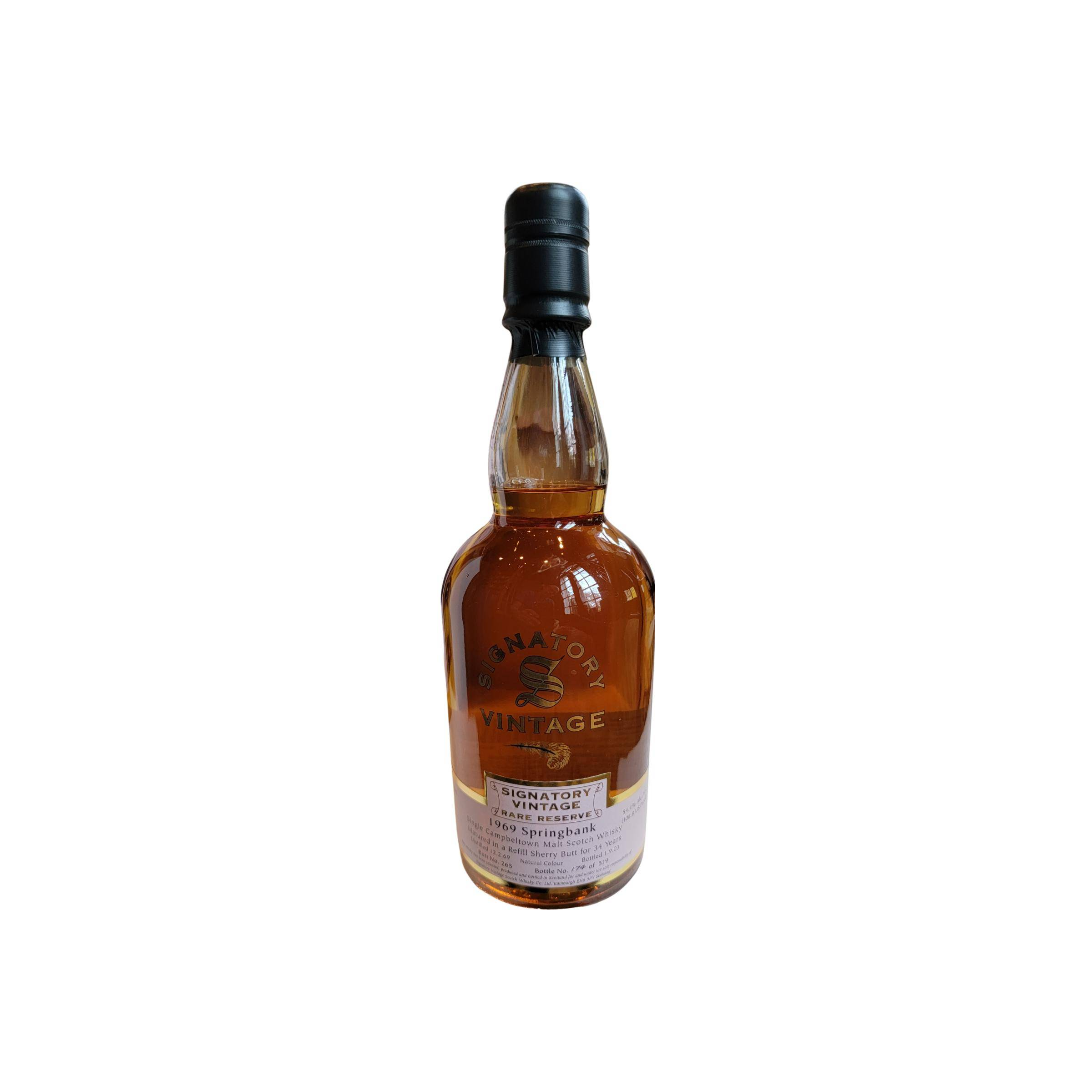 Springbank 1969 34 Years Single Malt Whisky