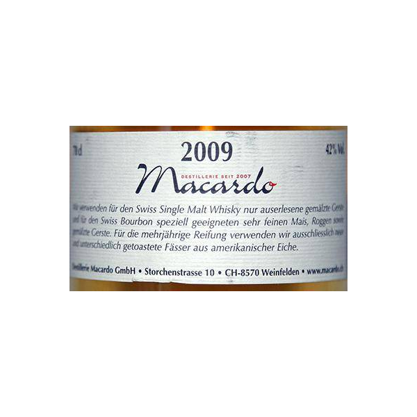 Macardo 2009 Single Malt 3