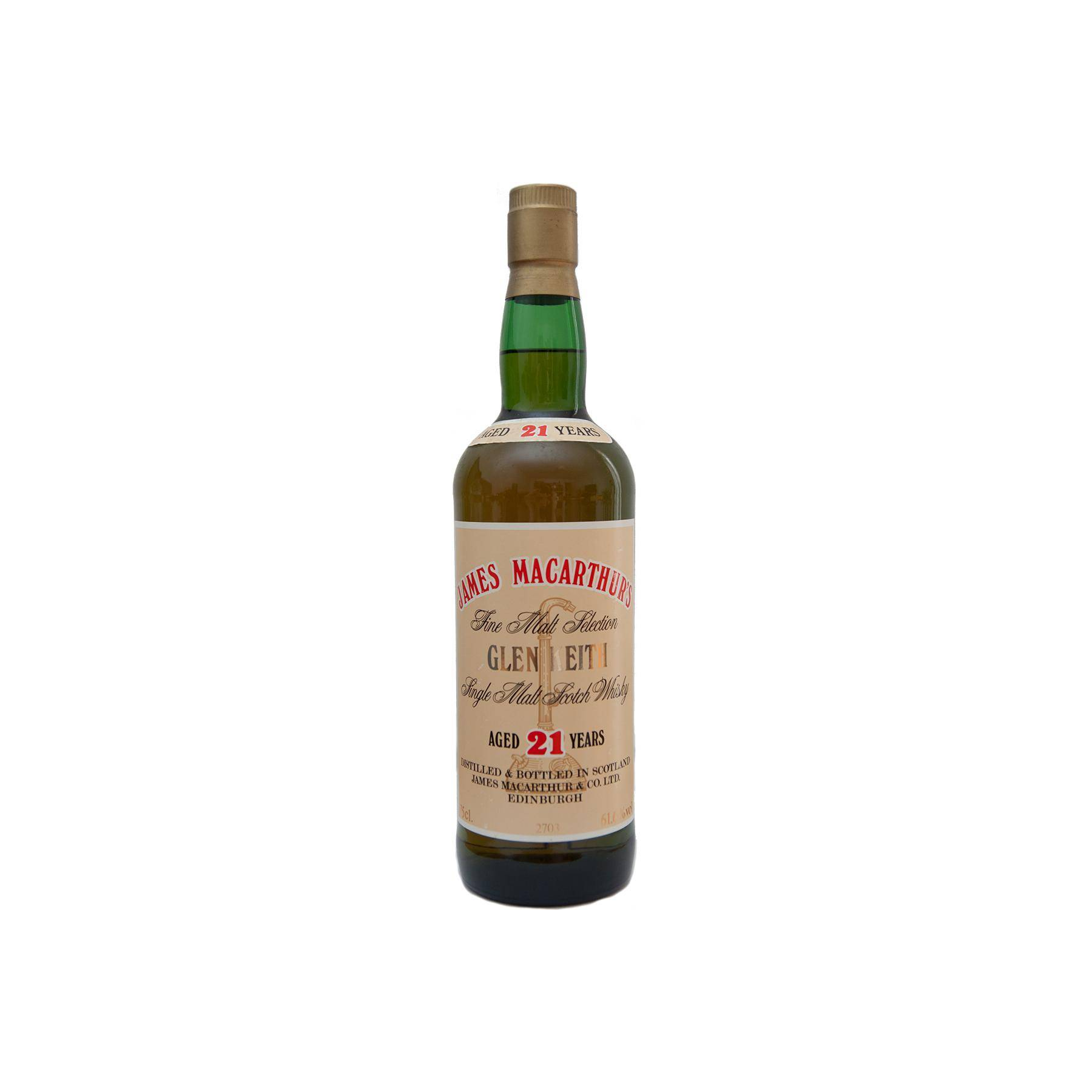 Glen Keith 21 Years Single Malt Whisky