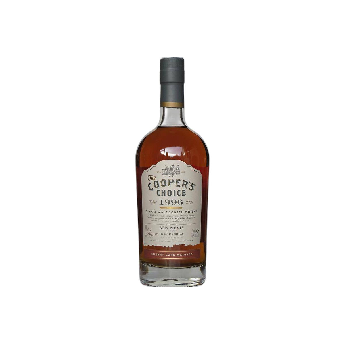 Ben Nevis The Cooper's Choice 1996 18 Years Single Malt Whisky 2