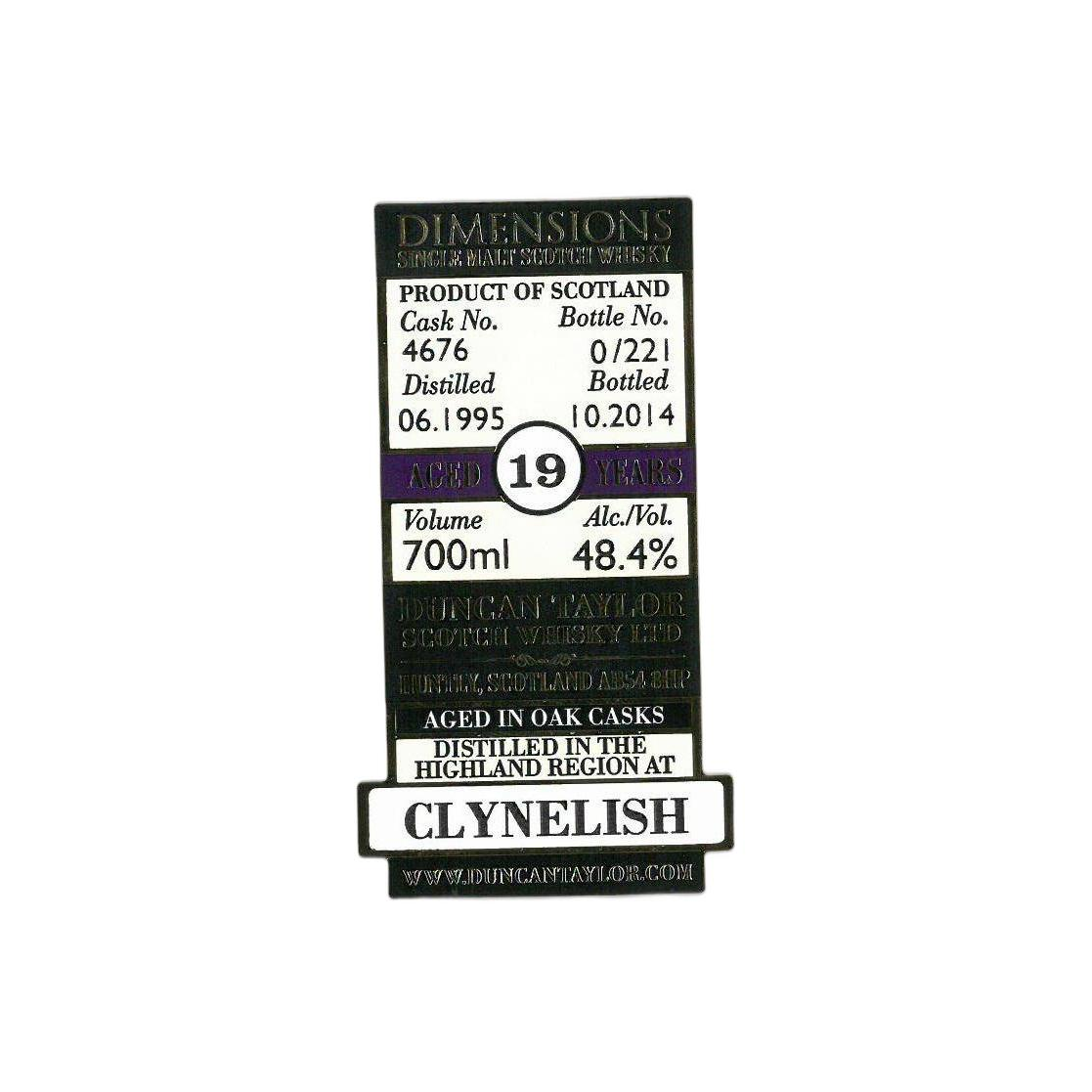 Clynelish Dimensions 1995 19 Years Single Malt Whisky 2