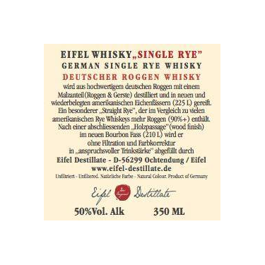 Eifel Whisky Single Rye 3