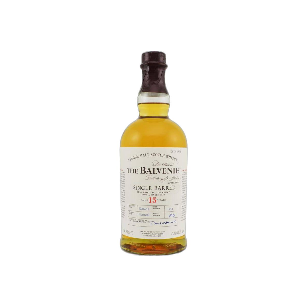 The Balvenie Single Cask 1999 15 Years Single Malt Whisky