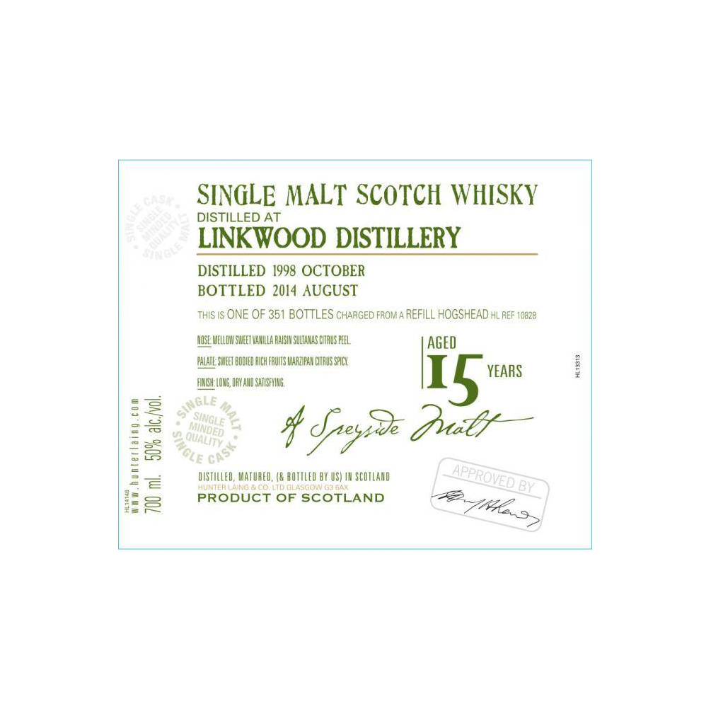 Linkwood Old Malt Cask 1998 15 Years Single Malt Whisky