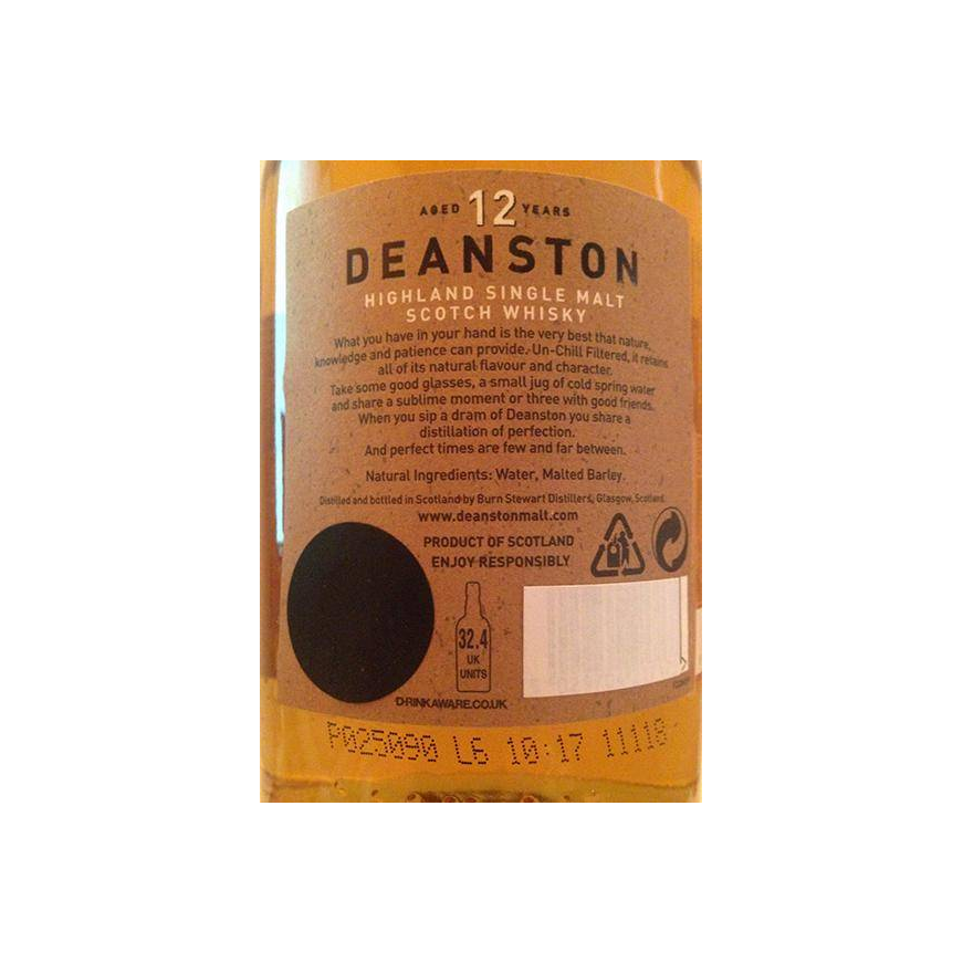 Deanston 12 Years Single Malt Whisky 2