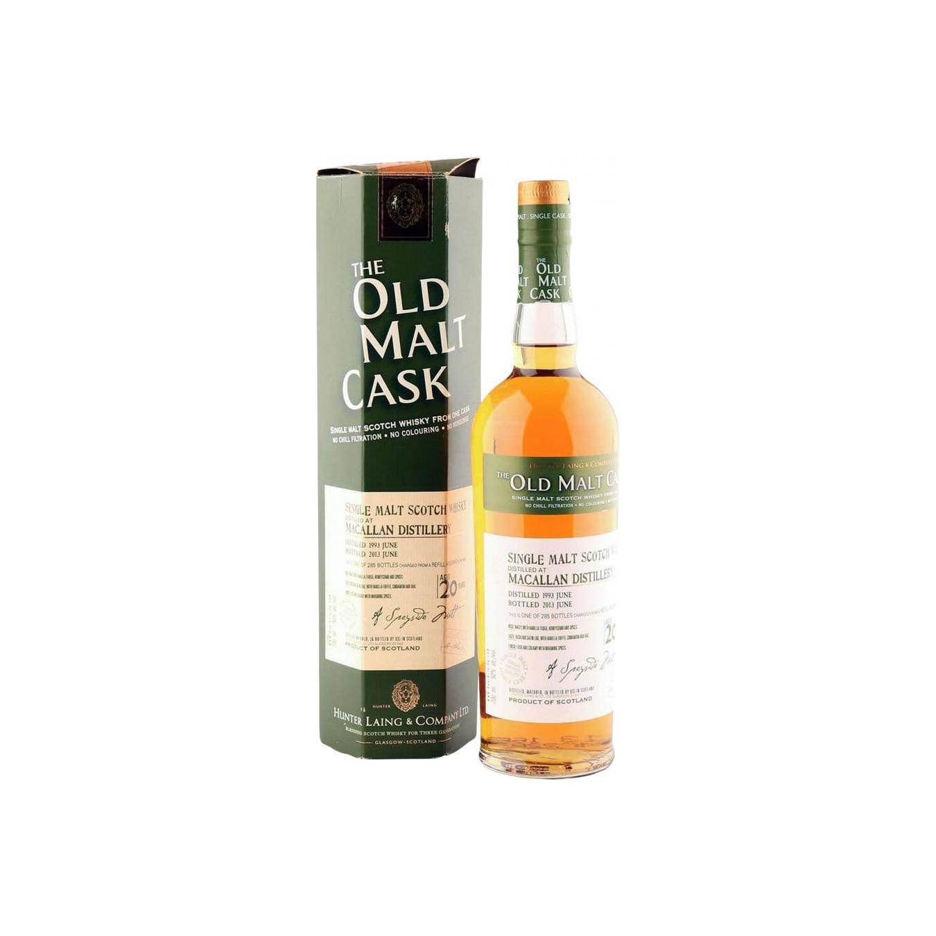 The Macallan Old Malt Cask 1993 20 Years Single Malt Whisky