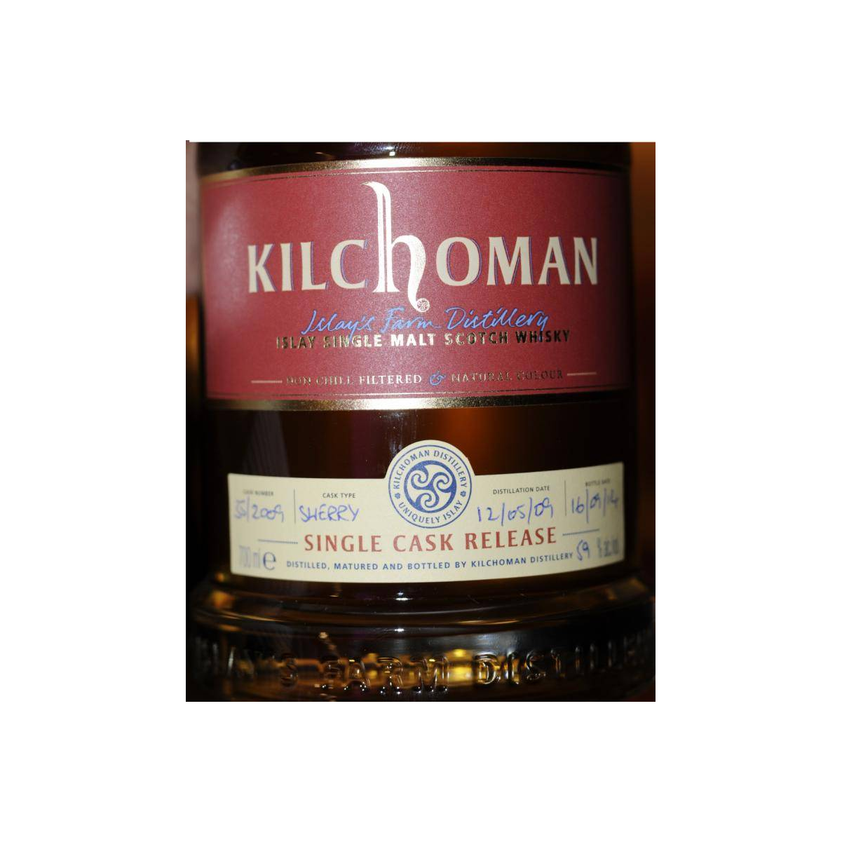 Kilchoman Single Cask 2009 5 Years Single Malt Whisky