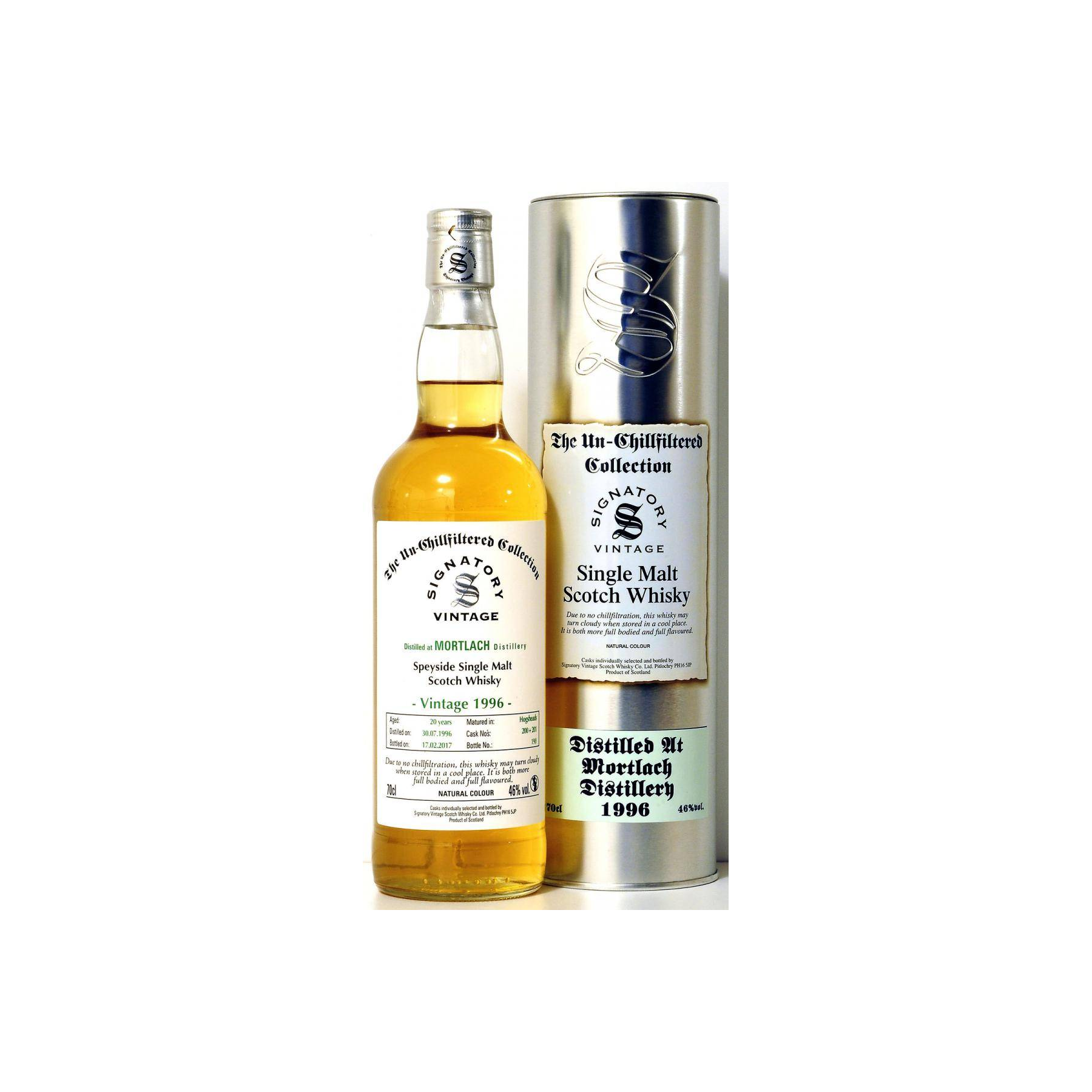 Mortlach The Un-Chillfiltered Collection 1996 20 Years Single Malt Whisky 2