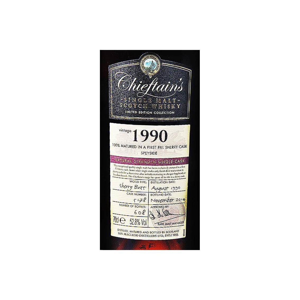 Ian Macleod 1990 24 Years Single Malt Whisky