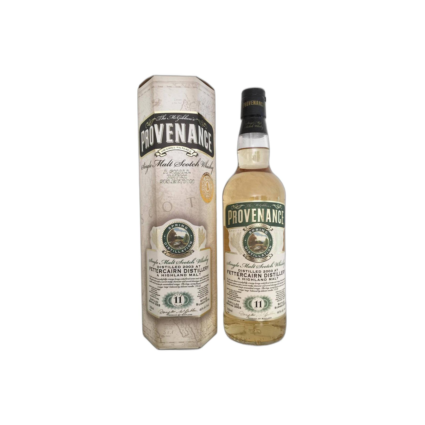 Fettercairn McGibbon's Provenance 2003 11 Years Single Malt Whisky 2