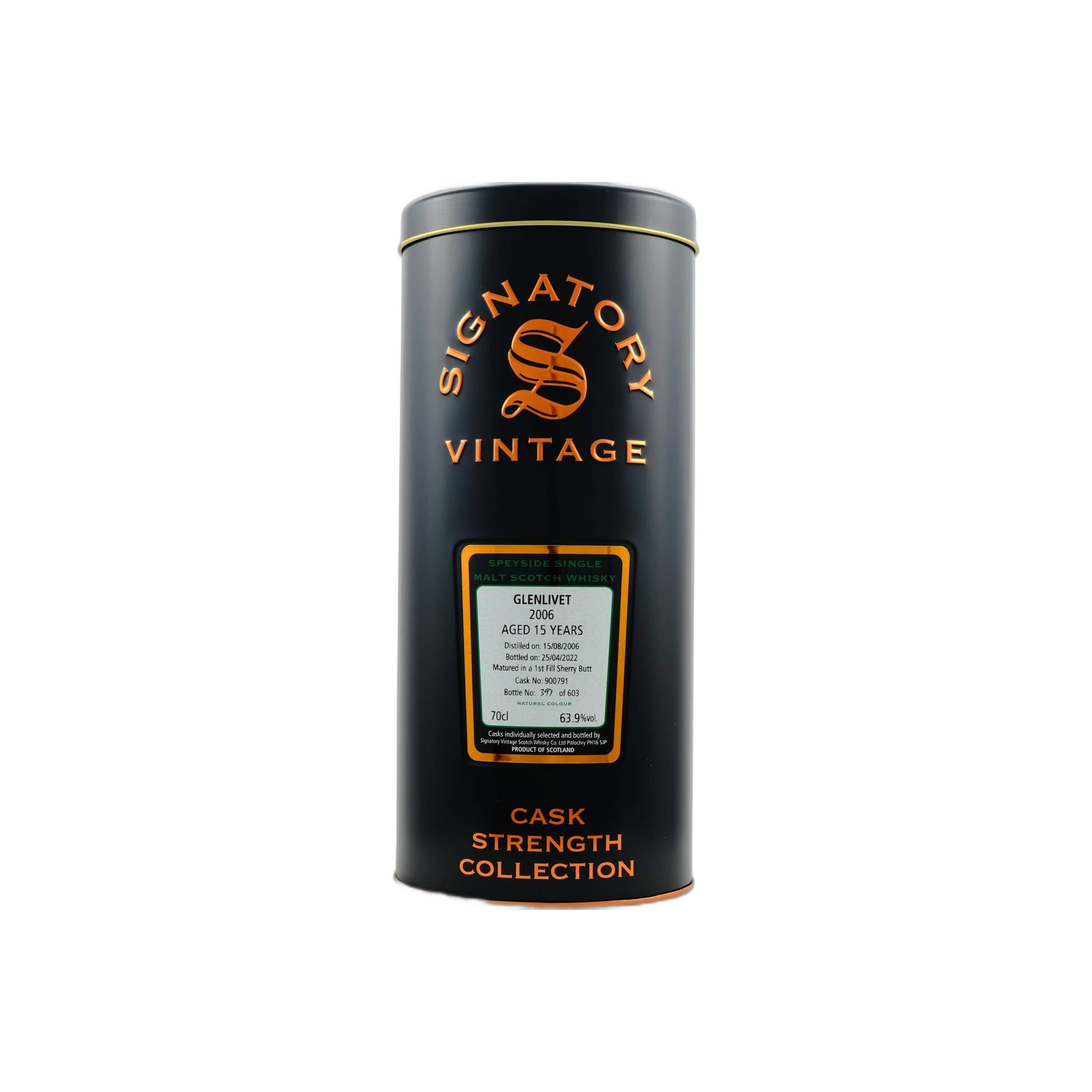 The Glenlivet Cask Strength Collection 2006 15 Years Single Malt Whisky 2