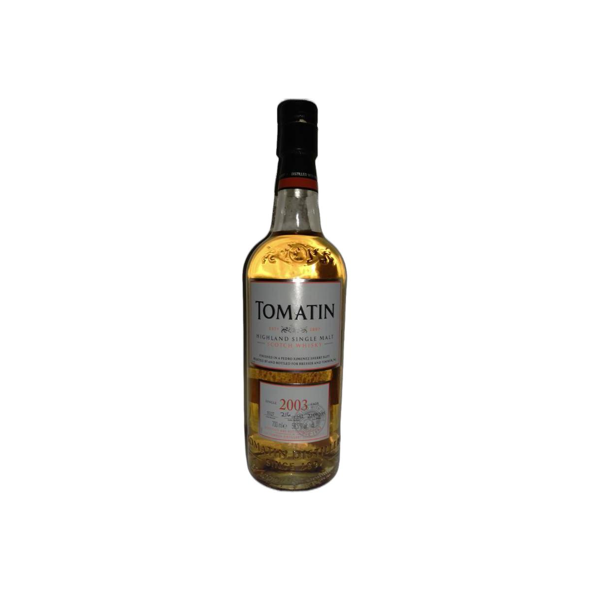 Tomatin Single Cask 2003 12 Years Single Malt Whisky