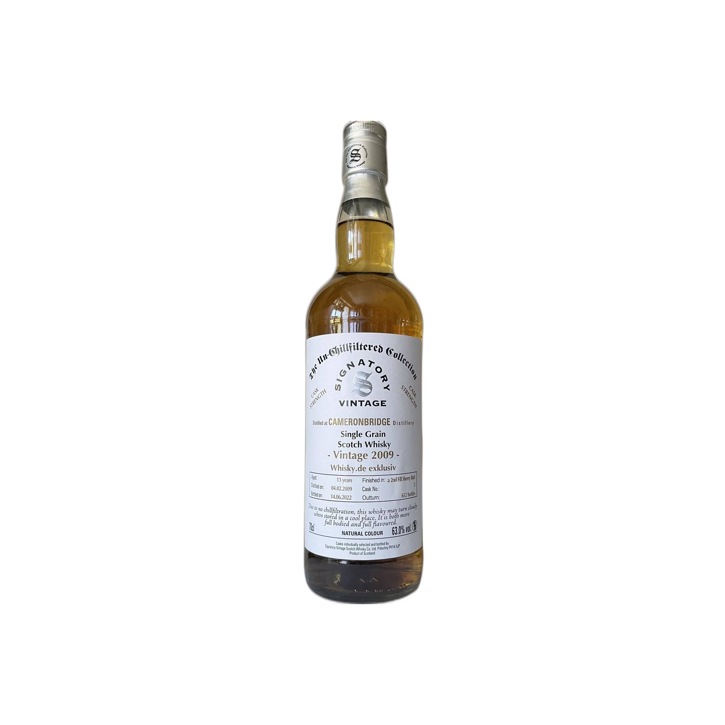 Cameronbridge The Un-Chillfiltered Collection 2009 13 Years Single Grain Whisky