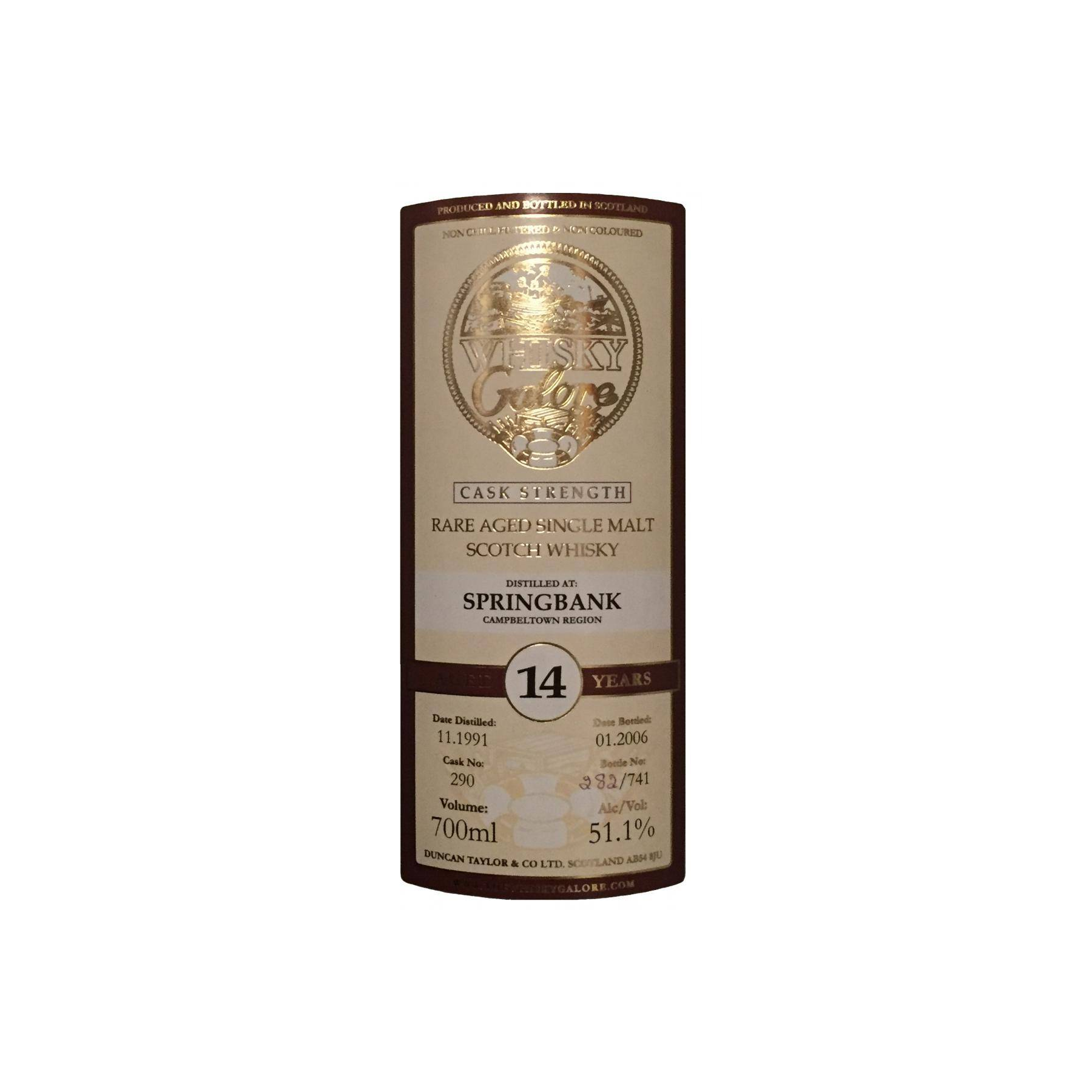 Springbank 1991 14 Years Single Malt Whisky 2