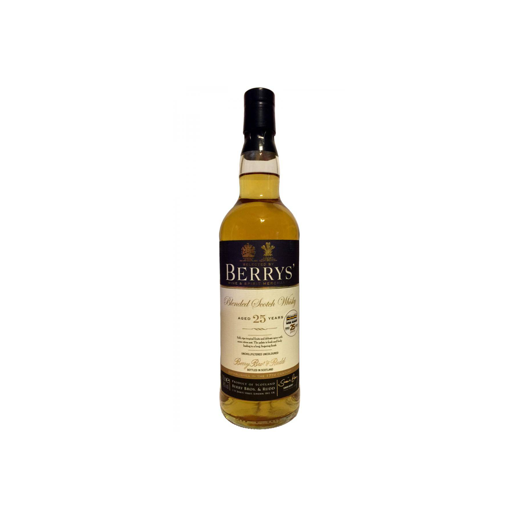 Berry Bros. & Rudd 25 Years Blended Whisky