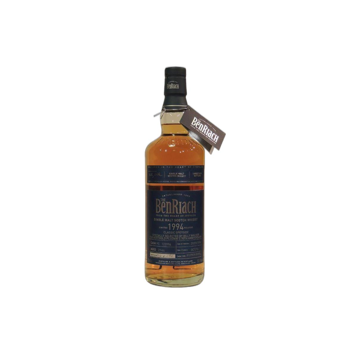 BenRiach Individual Cask Bottling 1994 21 Years Single Malt Whisky