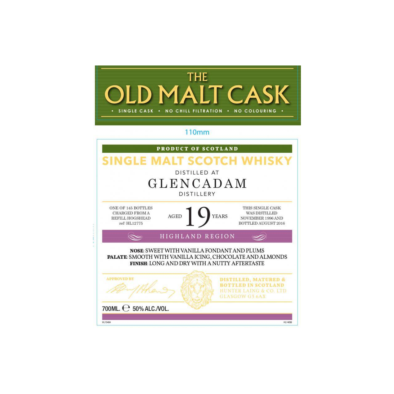 Glencadam Old Malt Cask 1996 19 Years Single Malt Whisky 3