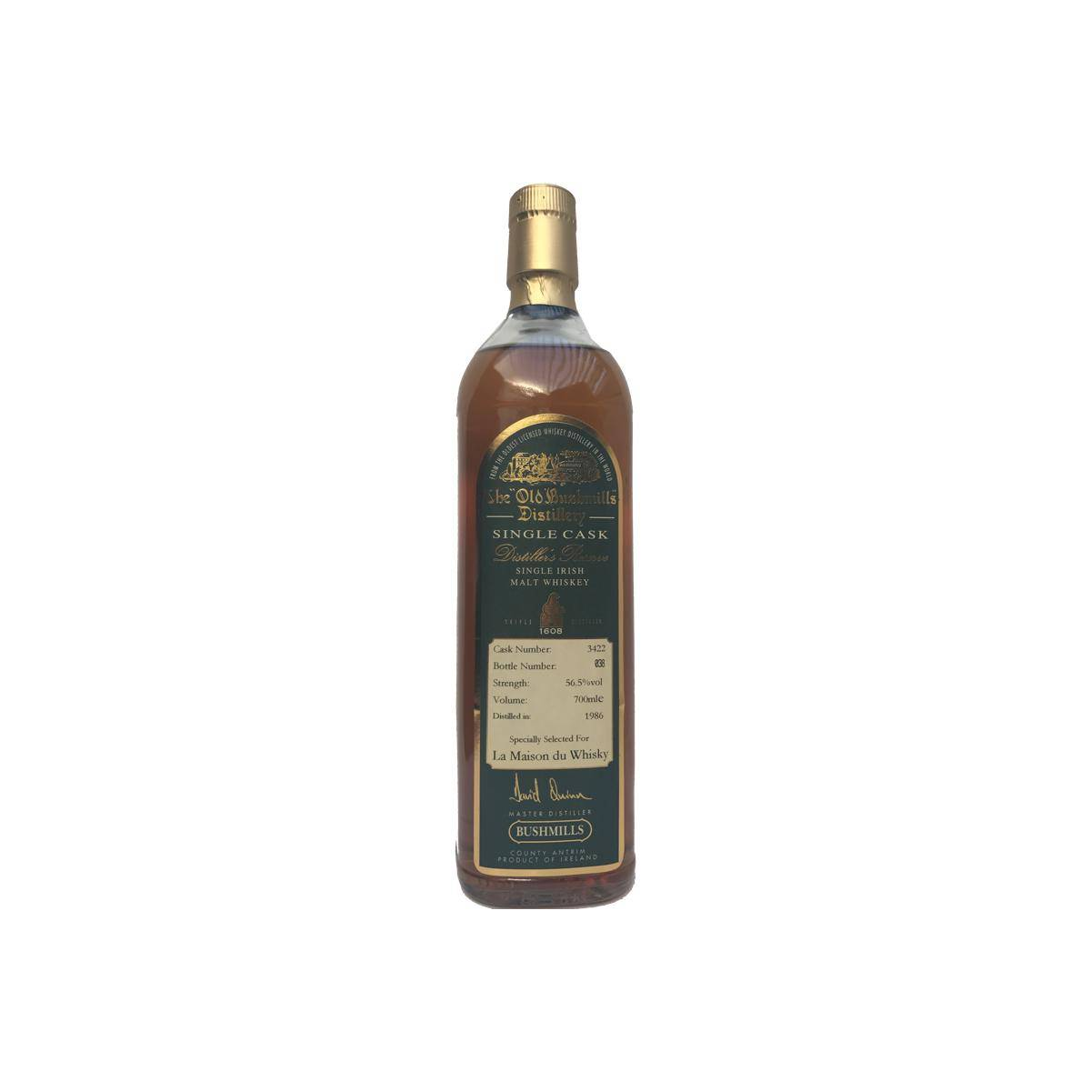 Bushmills 1986 Single Malt Whisky
