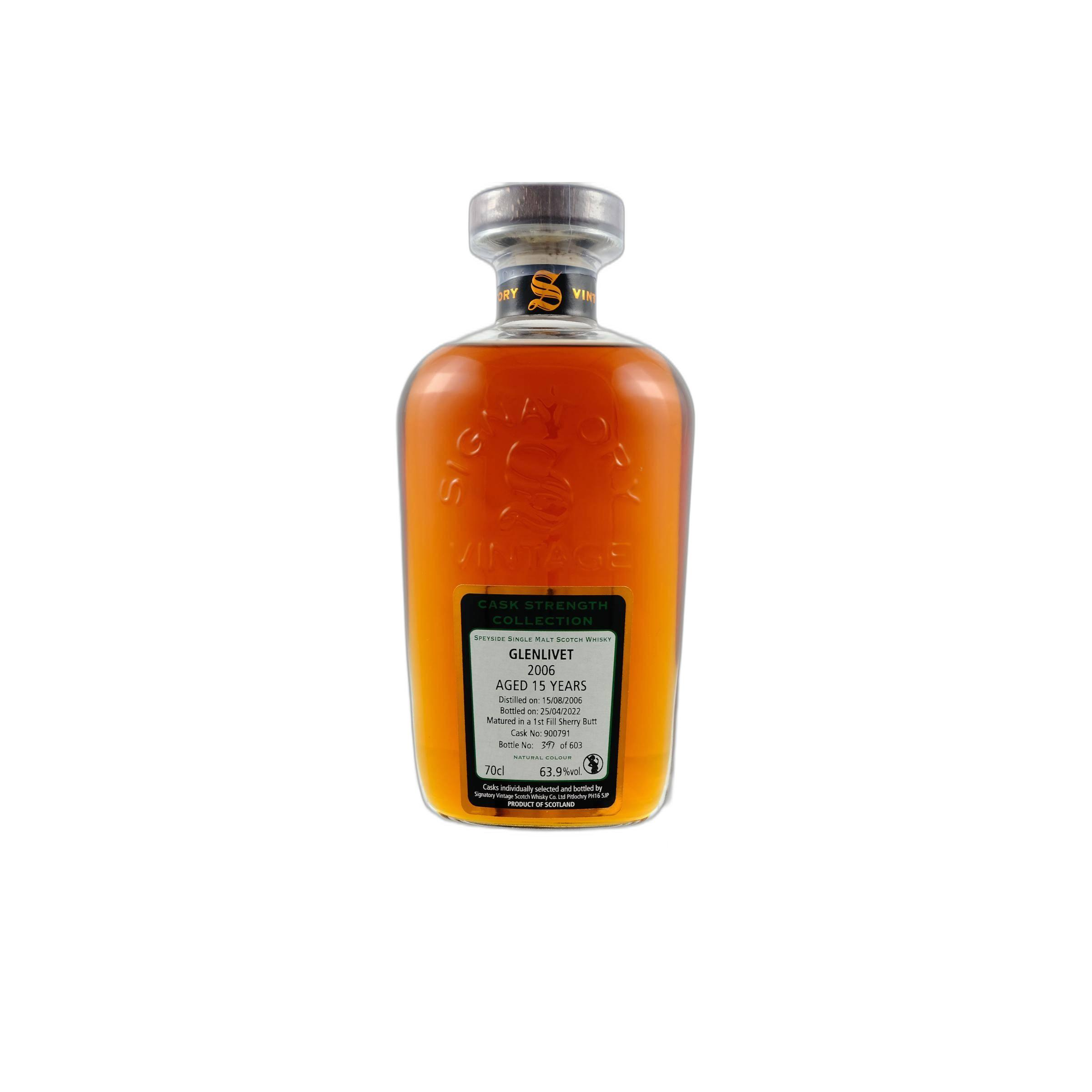 The Glenlivet Cask Strength Collection 2006 15 Years Single Malt Whisky
