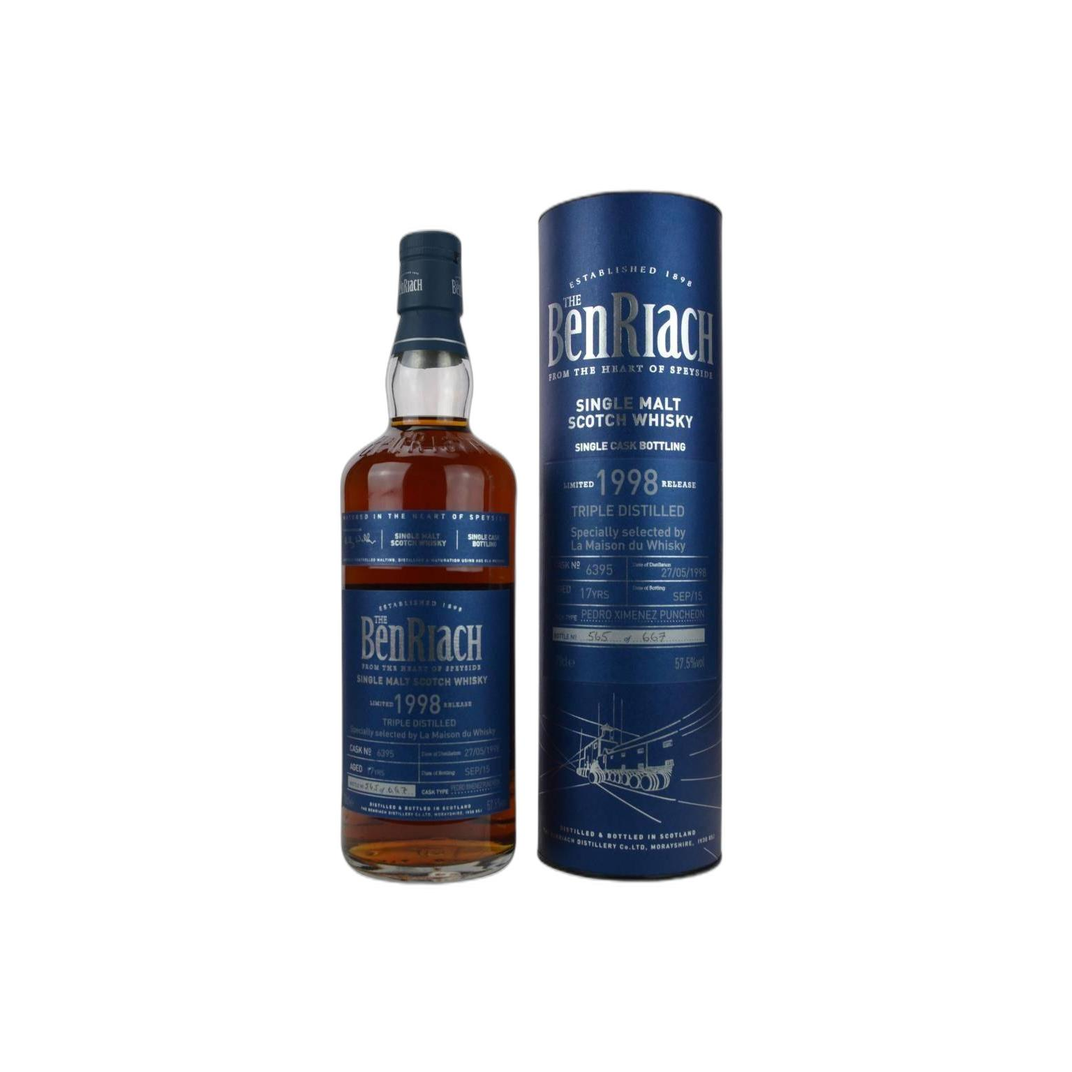 BenRiach Individual Cask Bottling 1998 17 Years Single Malt Whisky 2