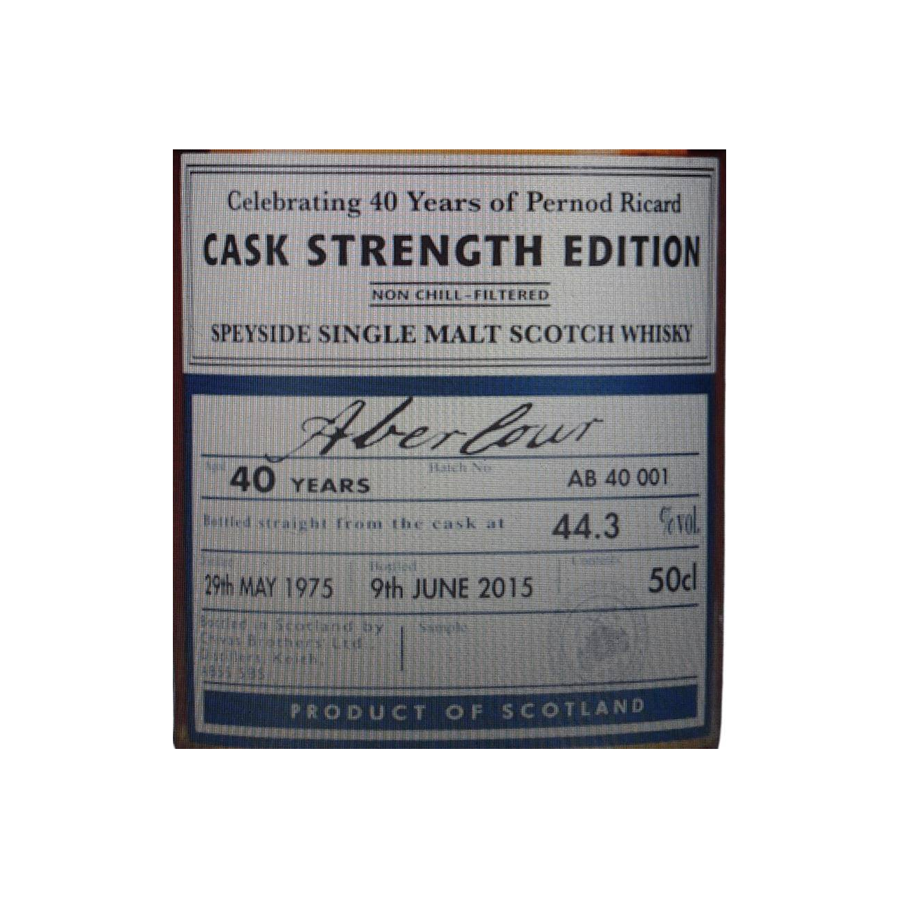 Aberlour 1975 40 Years Single Malt Whisky 2