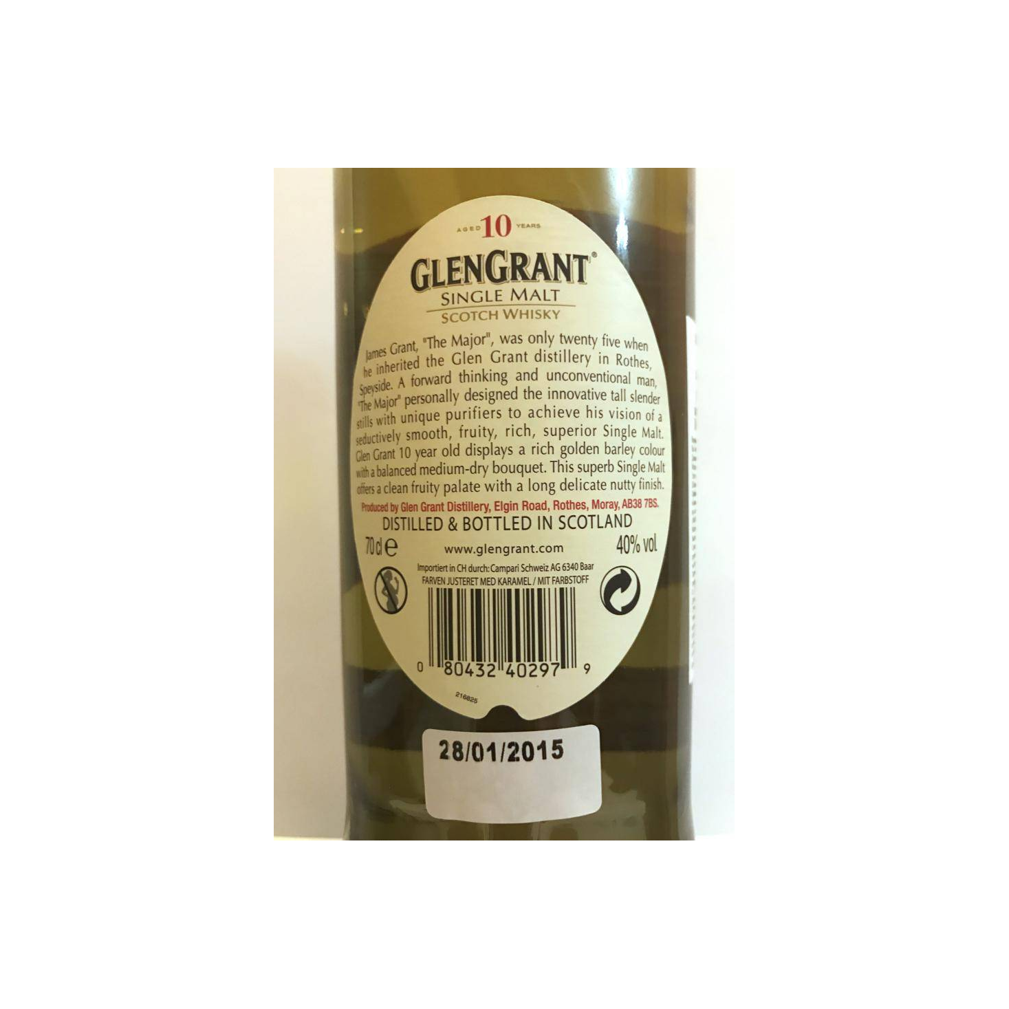 Glen Grant 10 Years Single Malt Whisky 3