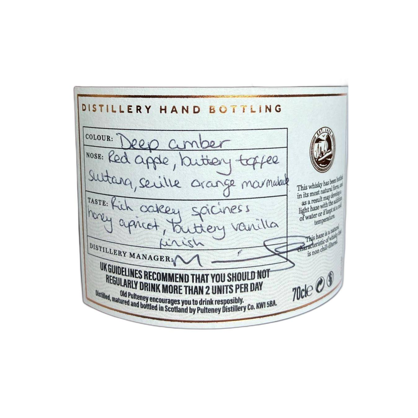 Old Pulteney 2007 14 Years Single Malt Whisky 3