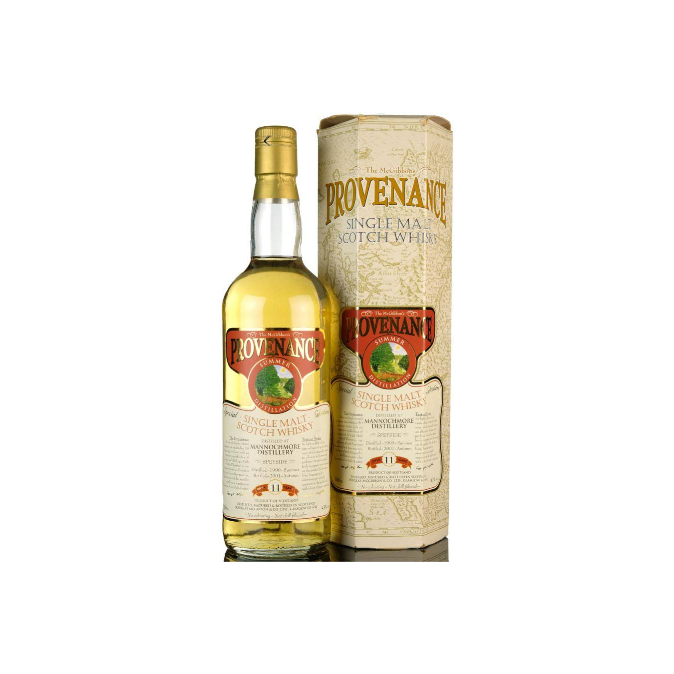 Mannochmore McGibbon's Provenance 1990 11 Years Single Malt Whisky