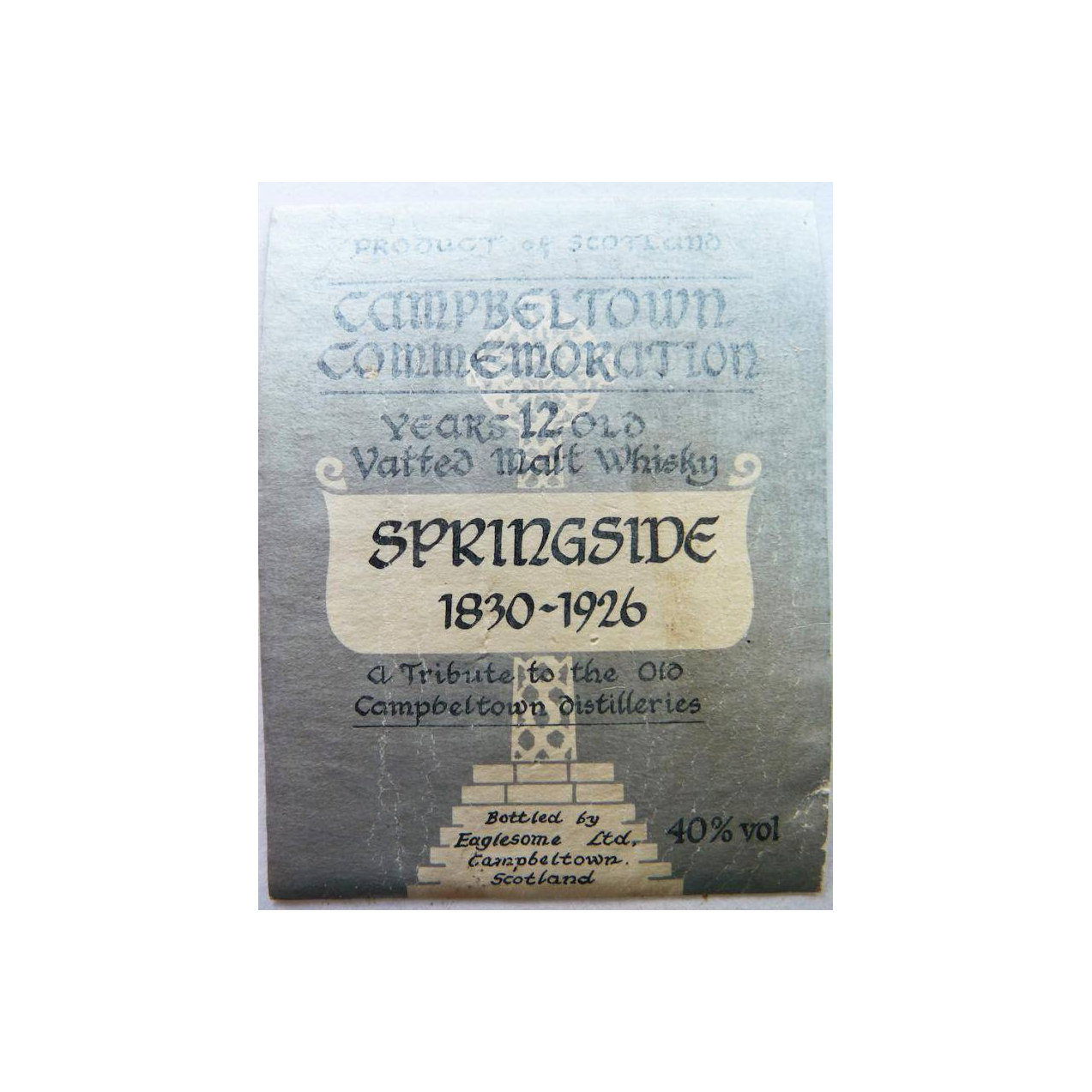 Campbeltown Commemoration Springside 1830-1926 Es 3