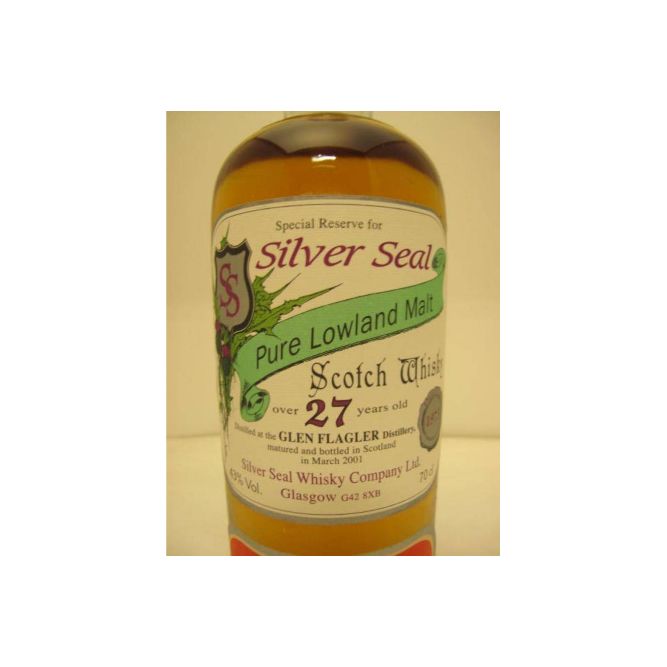 Glen Flagler 1973 27 Years Single Malt Whisky