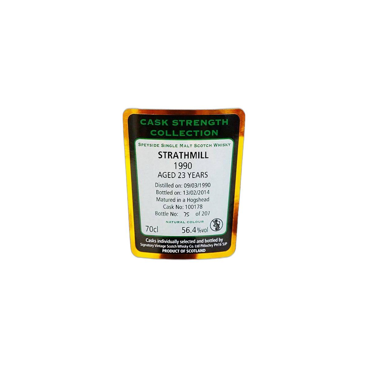 Strathmill Cask Strength Collection 1990 23 Years Single Malt Whisky