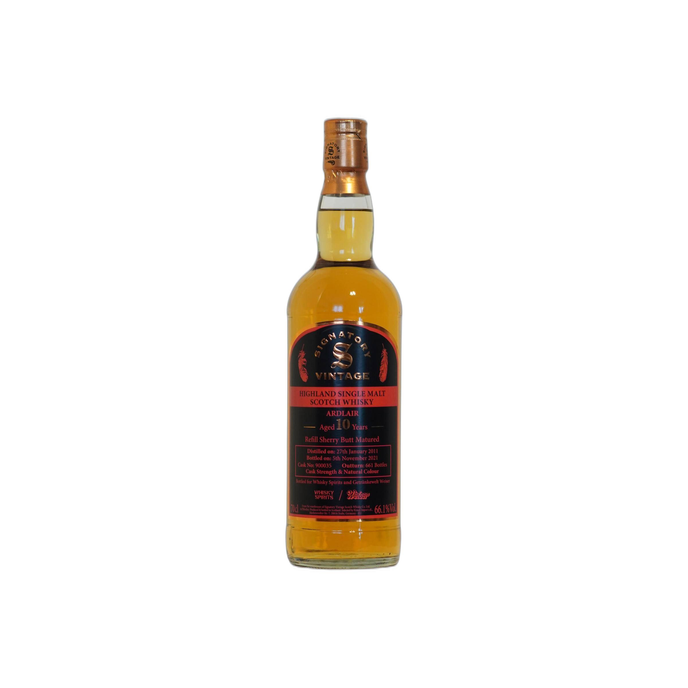 Ardmore Cask Strength Collection 2011 10 Years Single Malt Whisky