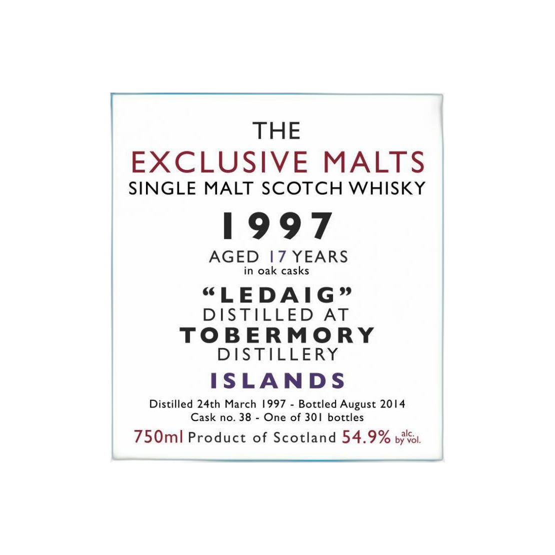 Tobermory 1997 17 Years Single Malt Whisky