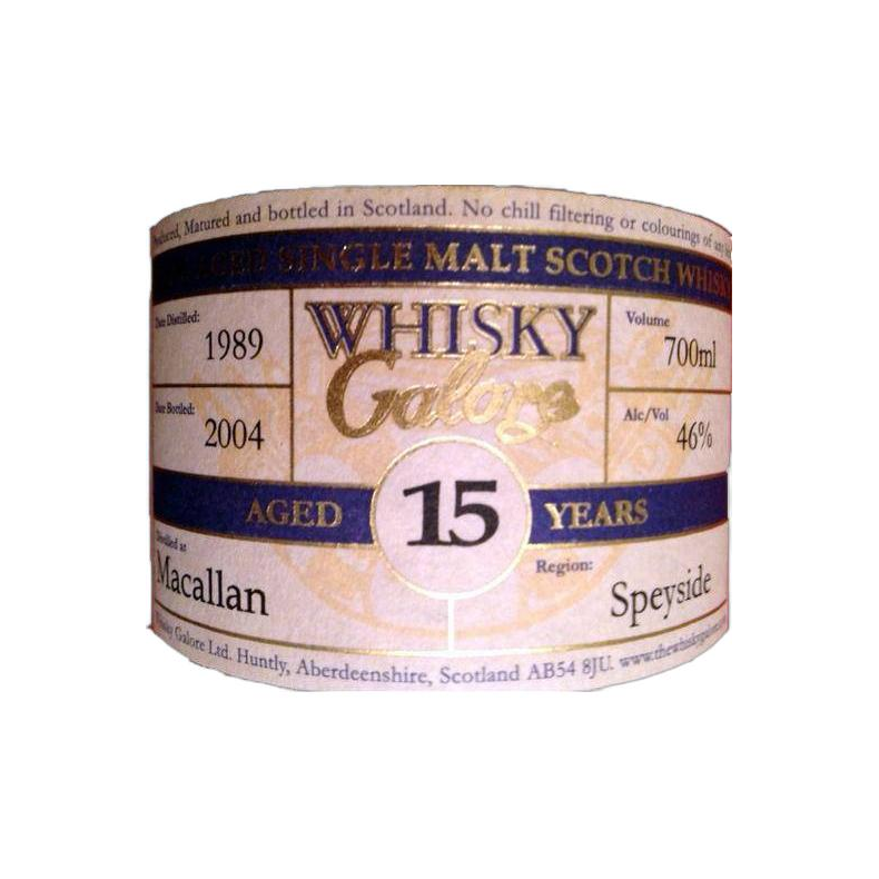 The Macallan 1989 15 Years Single Malt Whisky