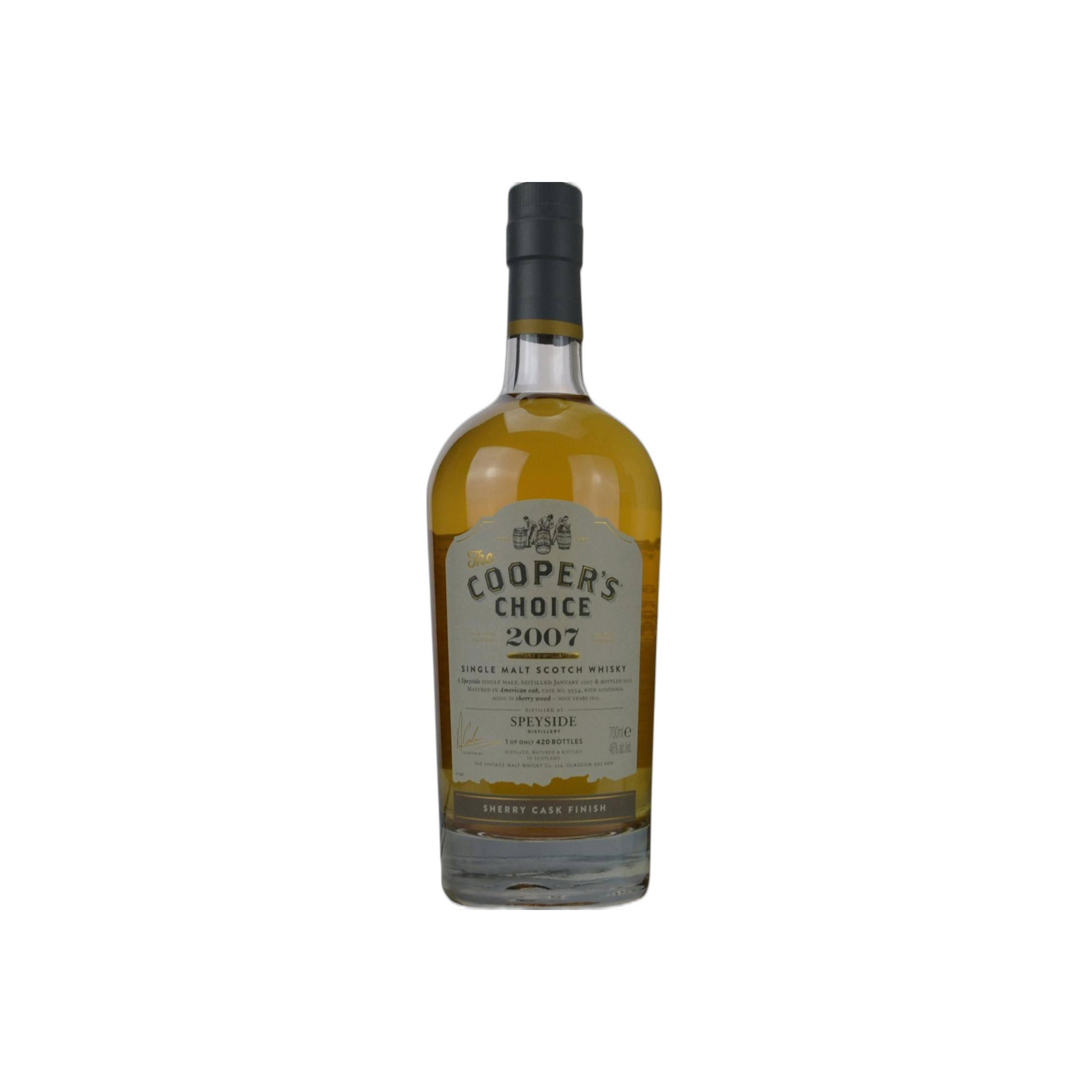 Spey The Cooper's Choice 2007 9 Years Single Malt Whisky