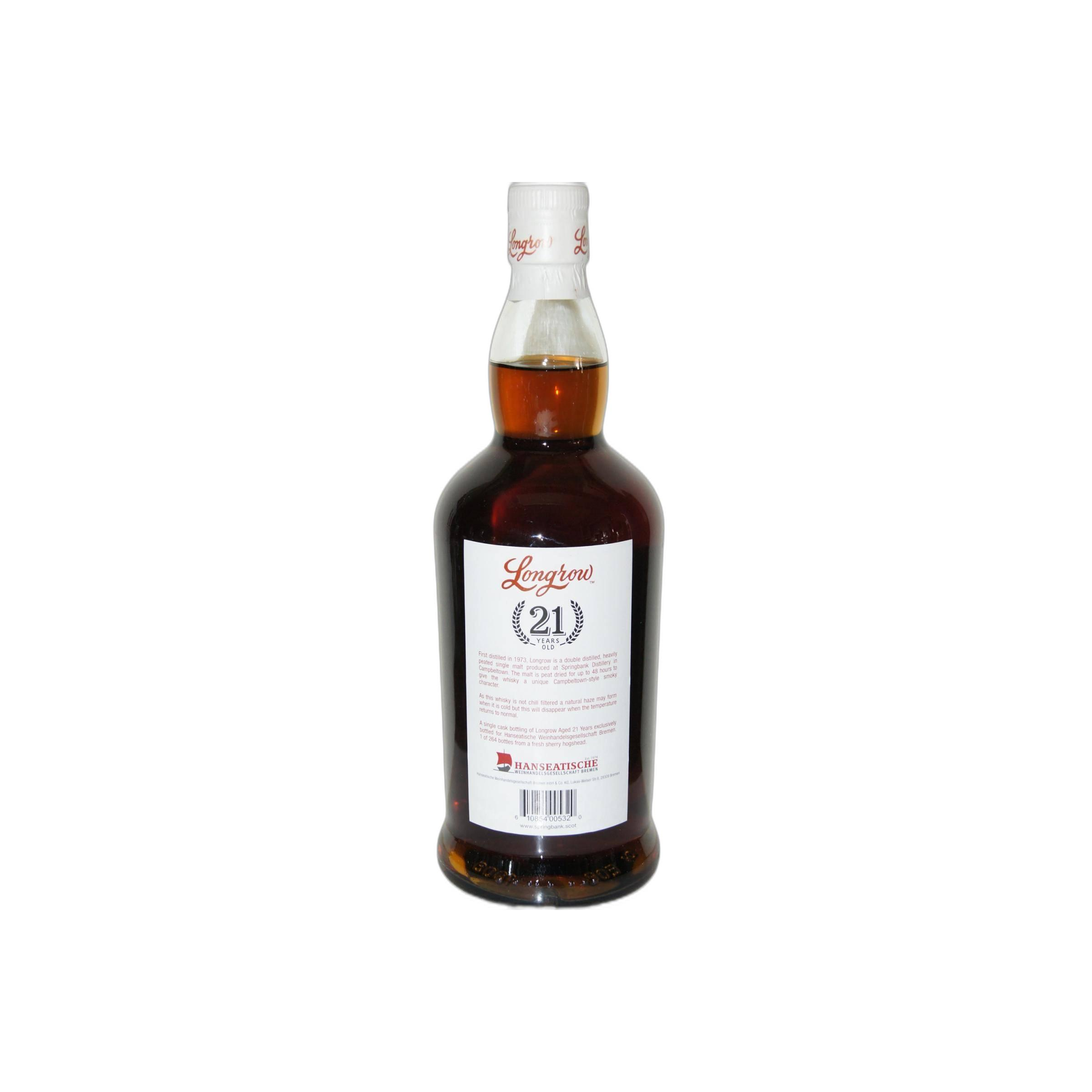 Longrow Single Cask 21 Years Single Malt Whisky 3