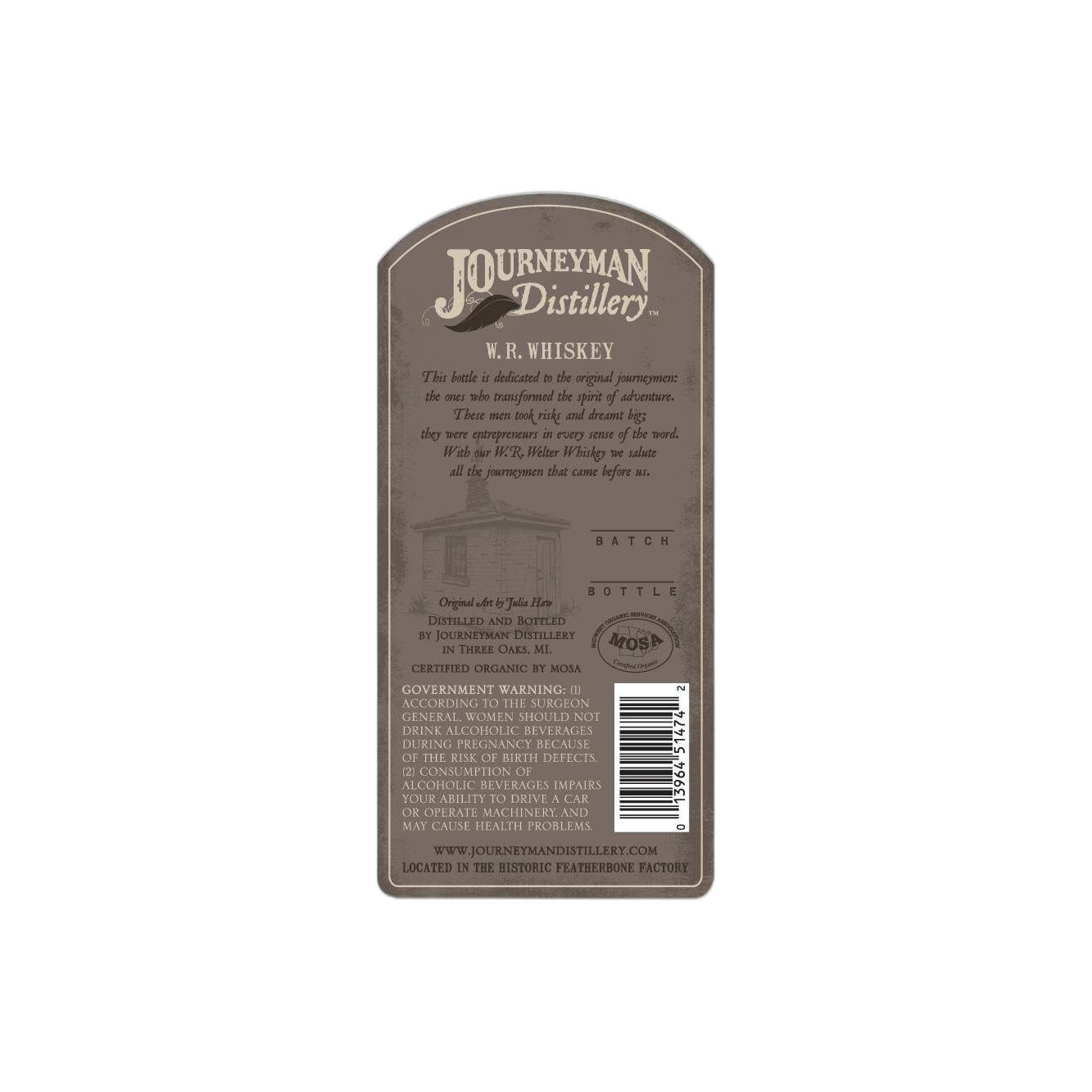 Journeyman Distillery W.R. Whiskey 2