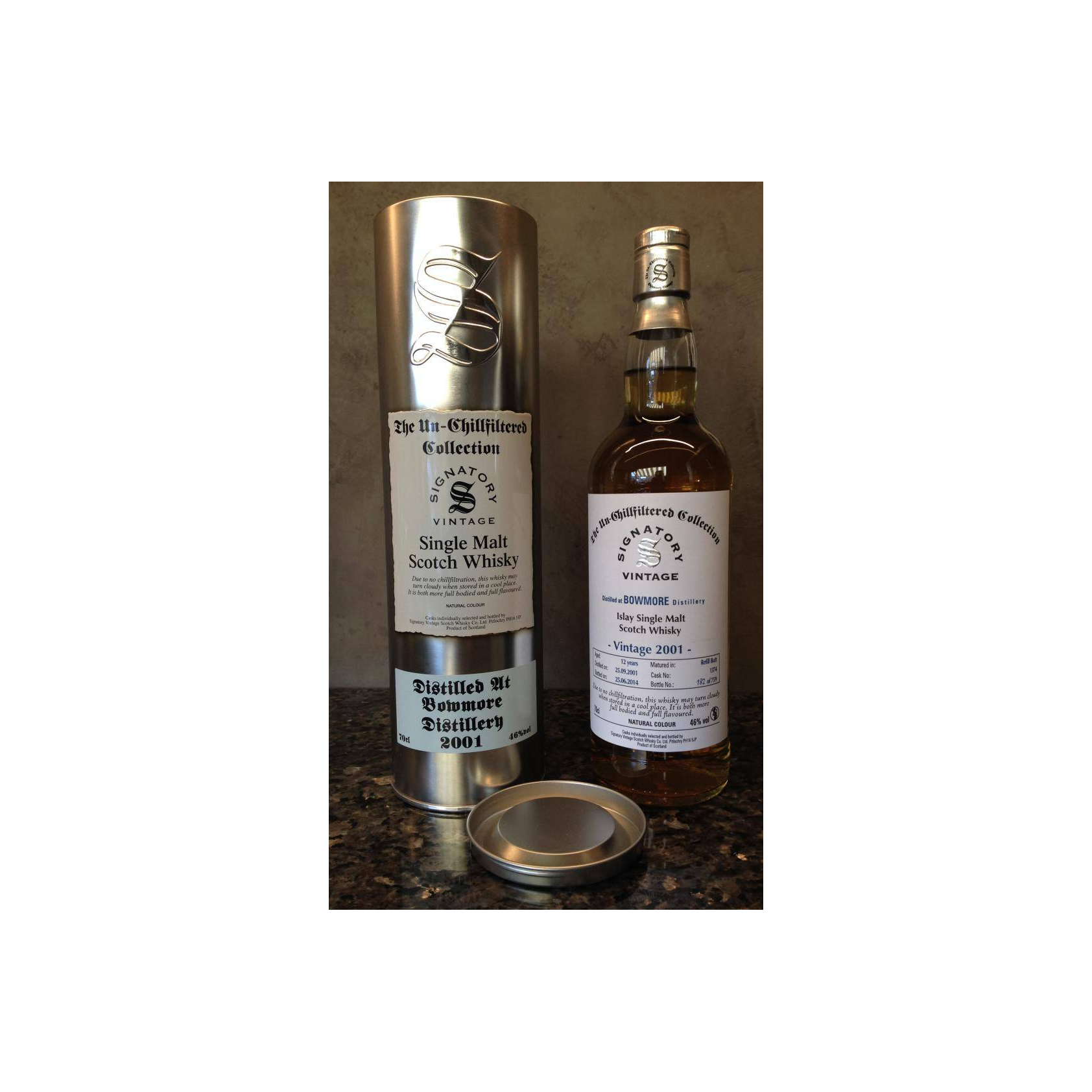 Bowmore The Un-Chillfiltered Collection 2001 12 Years Single Malt Whisky 2