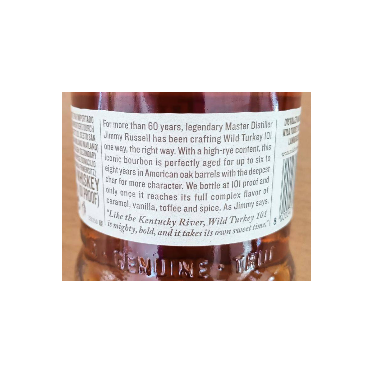 Wild Turkey Kentucky Straight Bourbon Whiskey 6 Years Bourbon Whisky 3