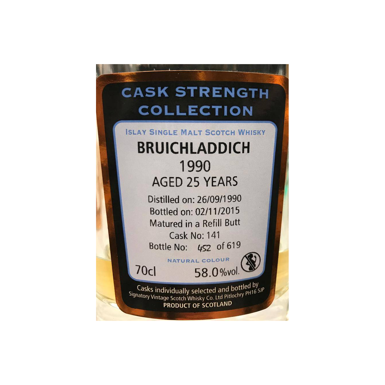 Bruichladdich Cask Strength Collection 1990 25 Years Single Malt Whisky 2