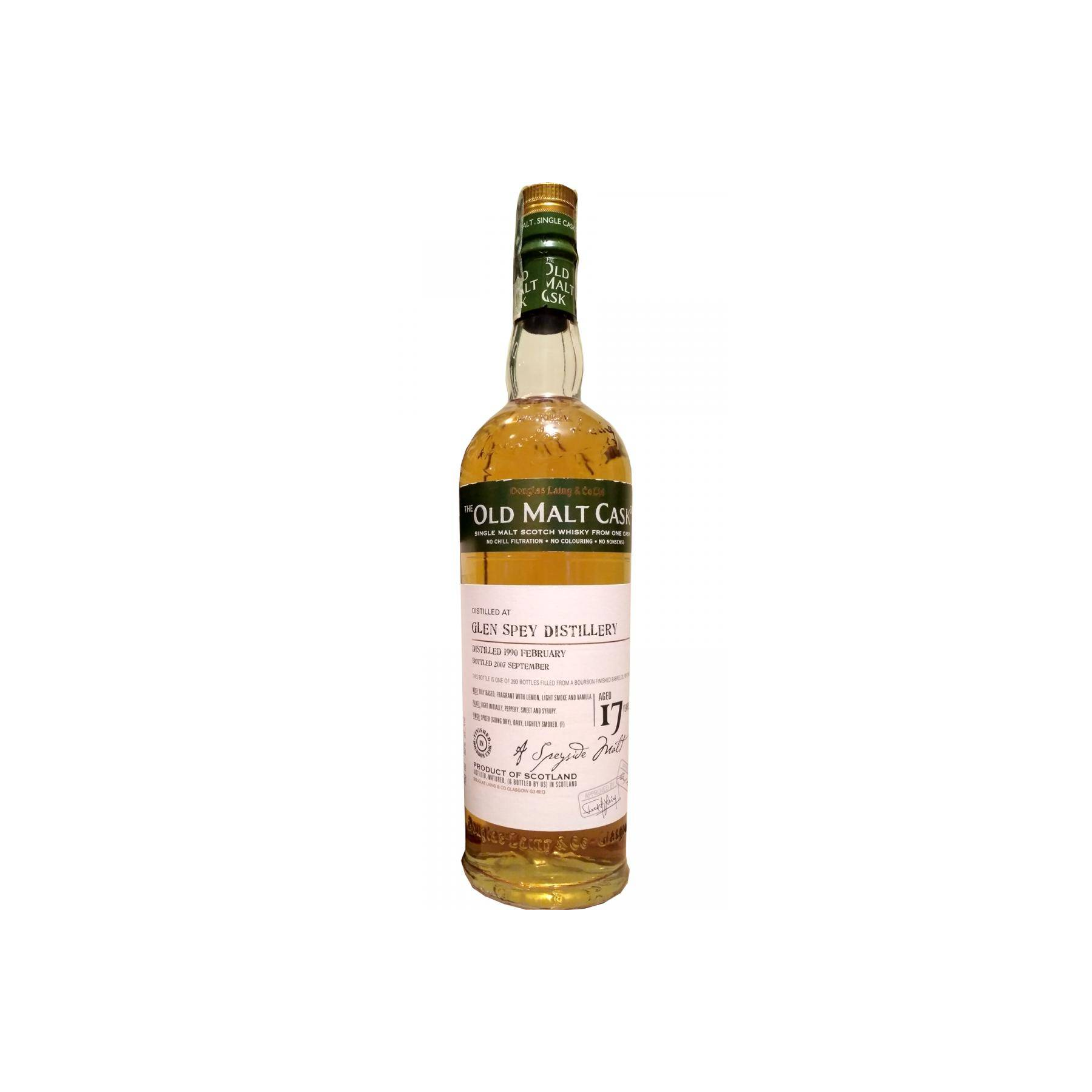 Glen Spey Old Malt Cask 1990 17 Years Single Malt Whisky