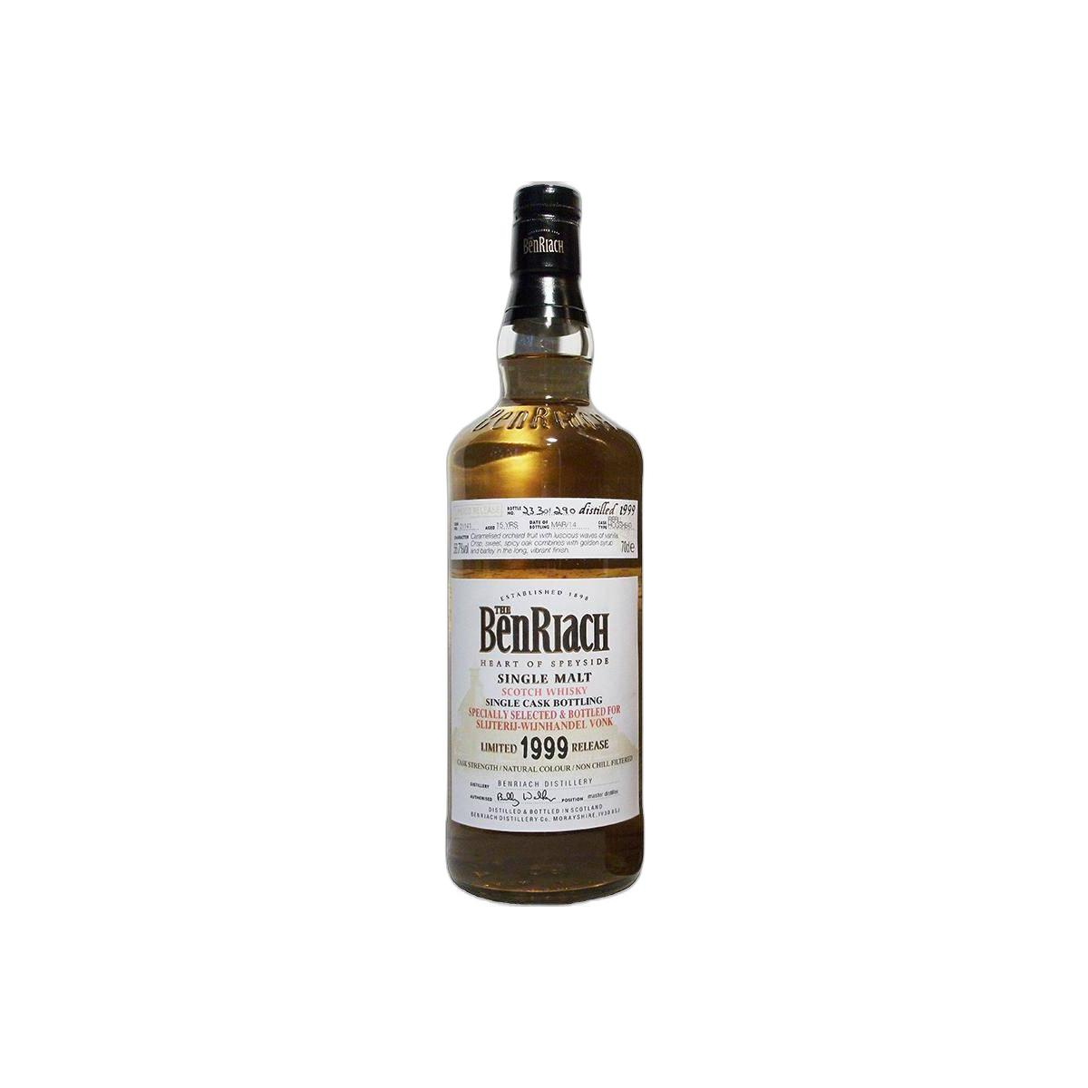BenRiach Individual Cask Bottling 1999 15 Years Single Malt Whisky