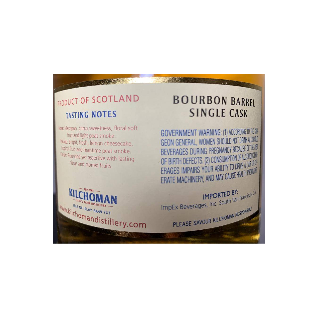 Kilchoman 2010 9 Years Single Malt Whisky 2