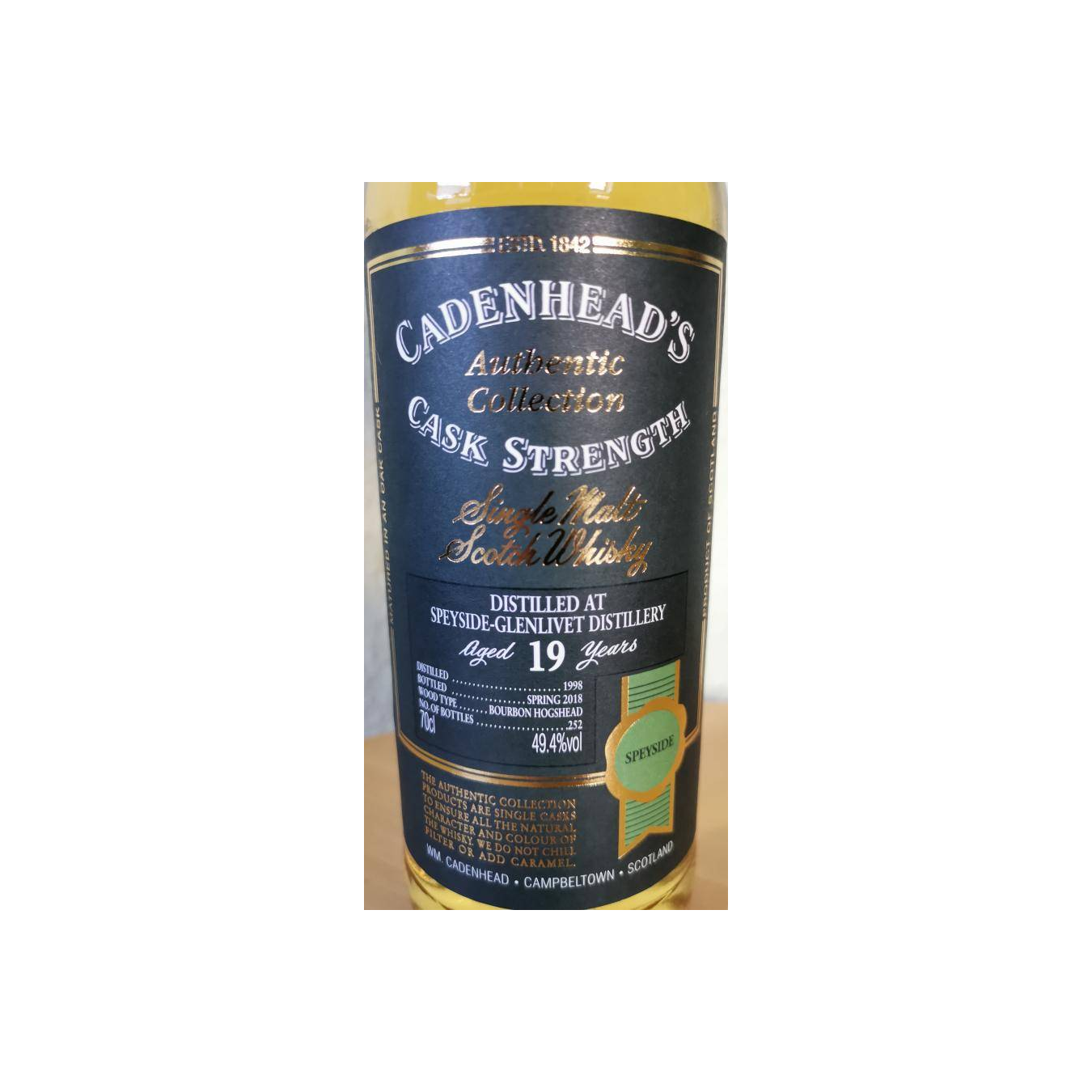 Spey Authentic Collection 1998 19 Years Single Malt Whisky 3