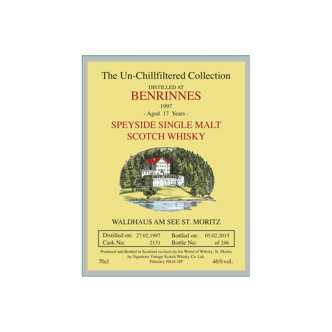 Benrinnes 1997 17 Years Single Malt Whisky