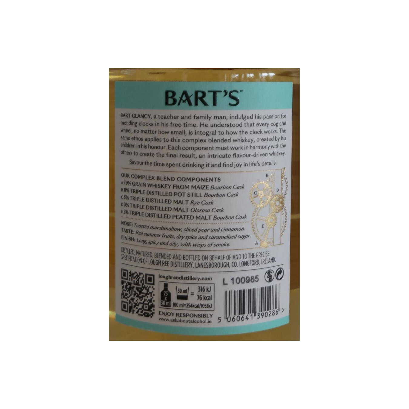 Bart's Blended Irish Whiskey LRee 2