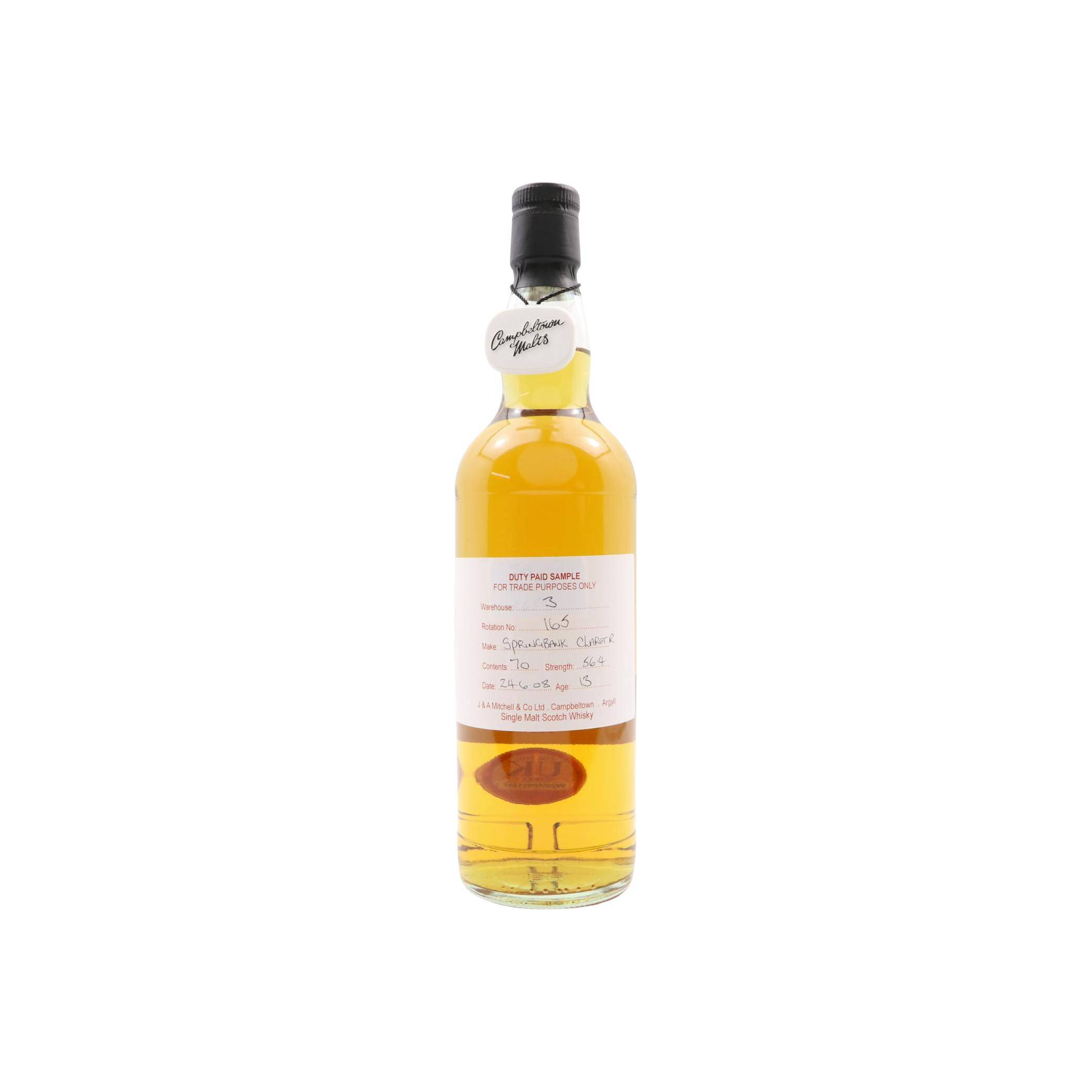 Springbank Duty Paid Sample - For Trade Purposes Only 2008 13 Years Single Malt Whisky
