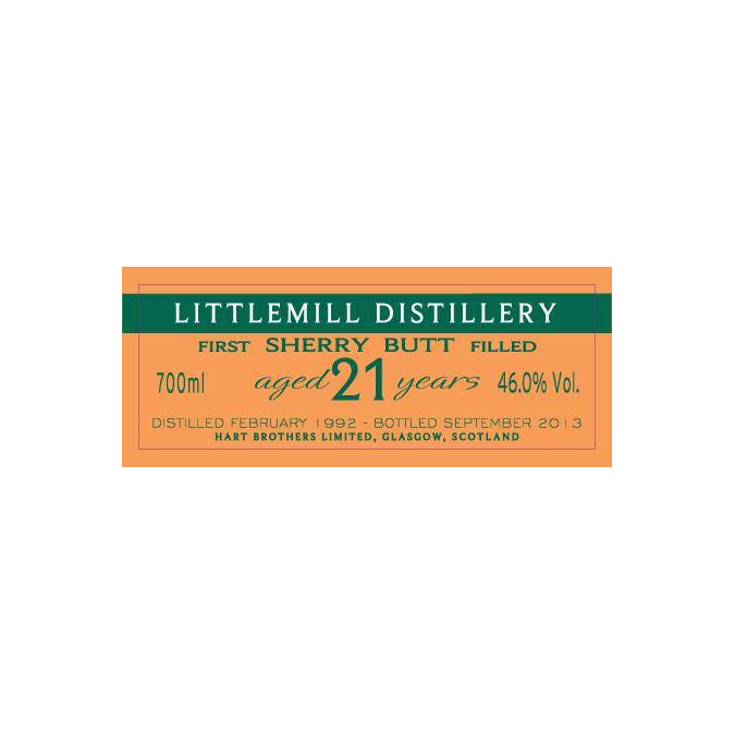 Littlemill Finest Collection 1992 21 Years Single Malt Whisky 2