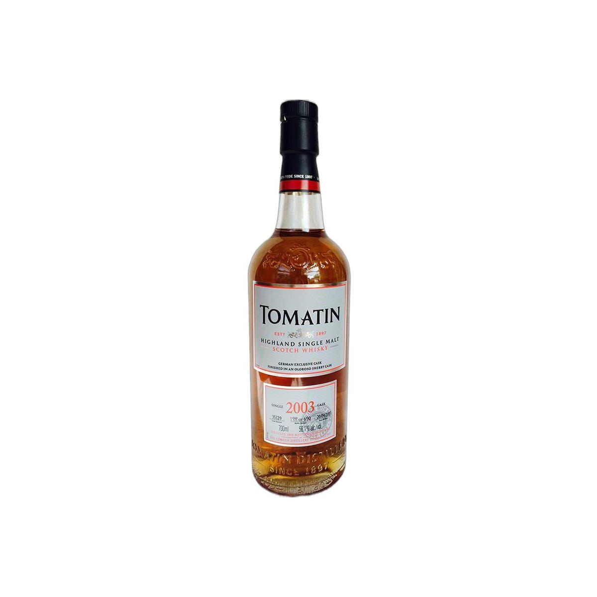 Tomatin Single Cask 2003 12 Years Single Malt Whisky