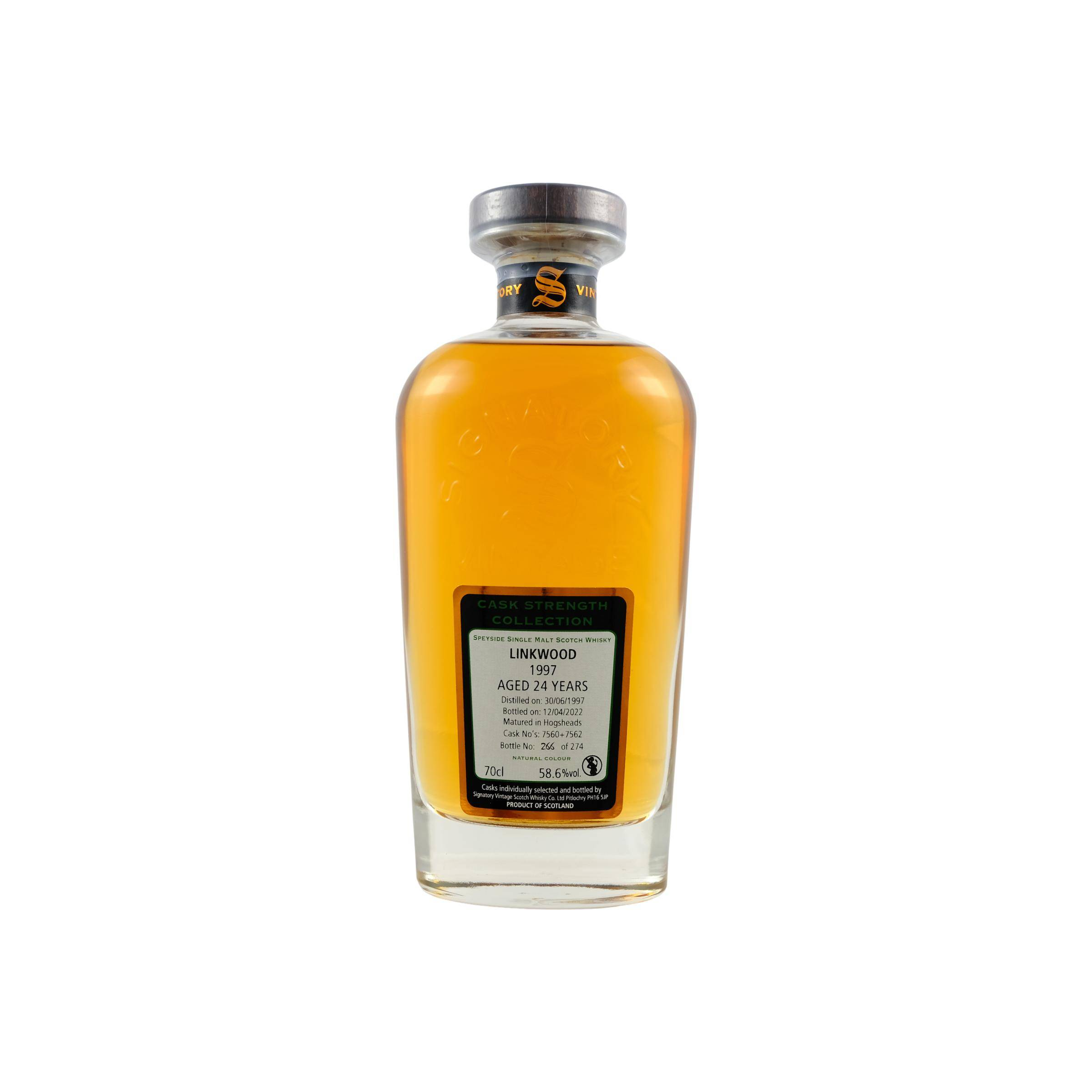 Linkwood Cask Strength Collection 1997 24 Years Single Malt Whisky